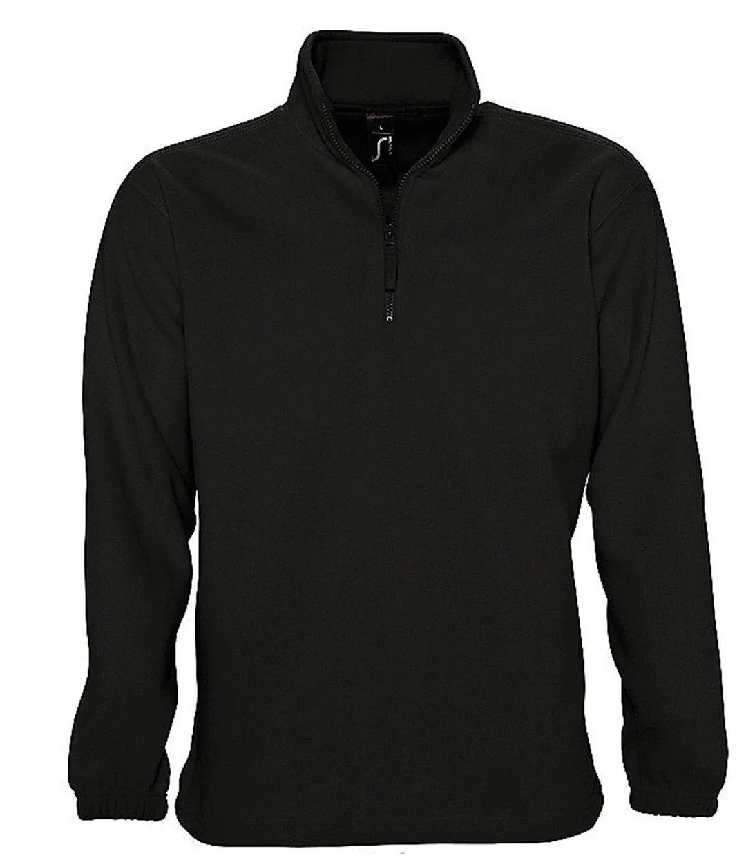 Sweat shirt polaire col zippé - 56000 - noir