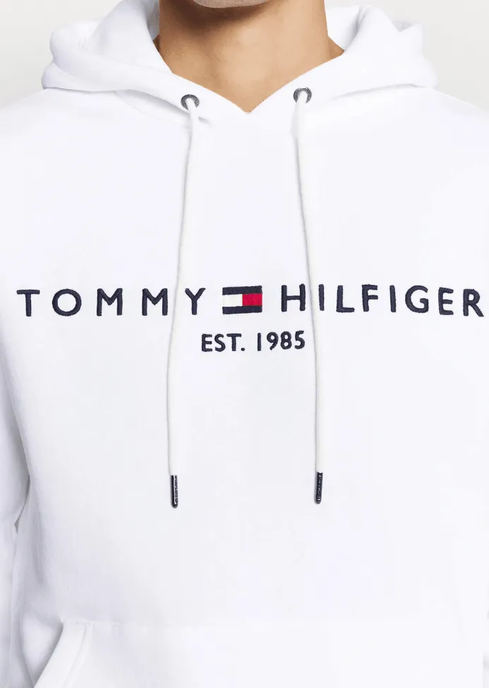 Sweat à capuche Tommy Hilfiger blanc