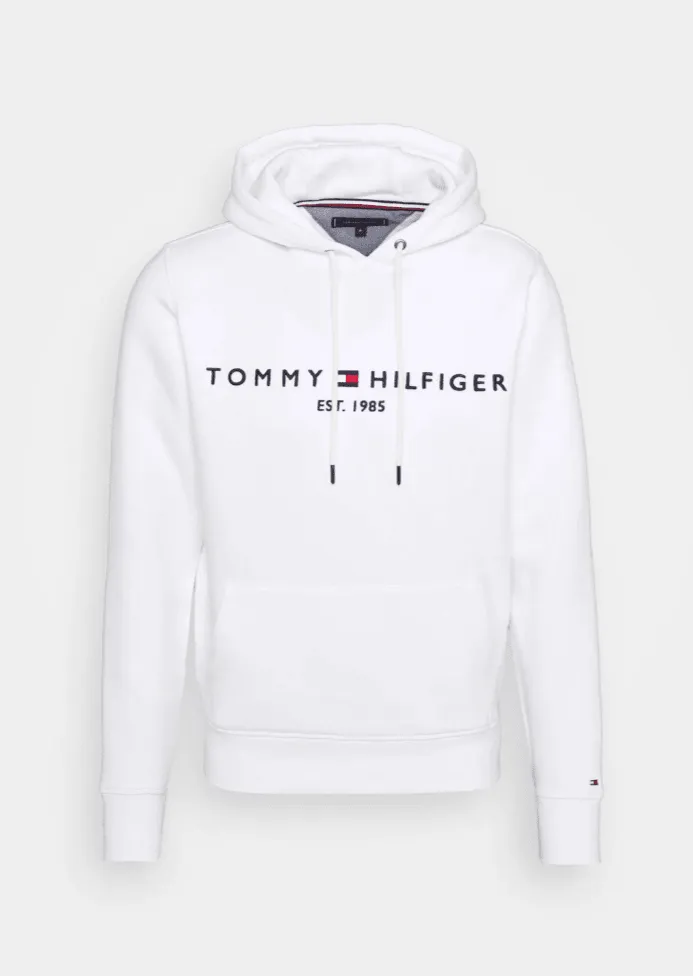 Sweat à capuche Tommy Hilfiger blanc