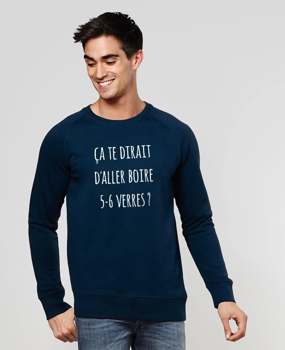 Sweatshirt homme 5-6 verres