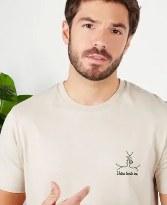 Sweatshirt homme Baiser et message brodé personnalisé