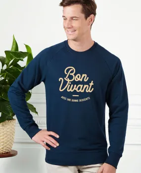 Sweatshirt homme Bon vivant (avec une bonne descente)