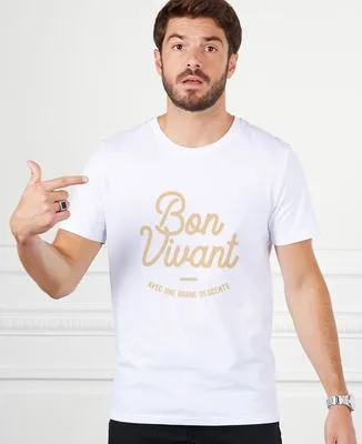 Sweatshirt homme Bon vivant (avec une bonne descente)