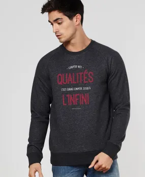 Sweatshirt homme Compter jusqu'à l'infini