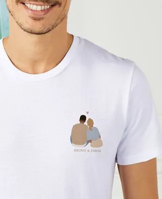 Sweatshirt homme Couple de dos personnalisé