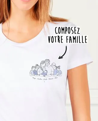 Sweatshirt homme Famille illustrée personnalisé