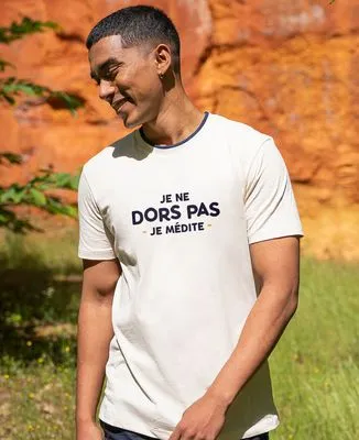 Sweatshirt homme Je ne dors pas je médite