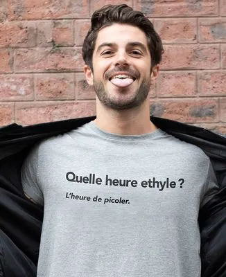 Sweatshirt homme Quelle heure ethyle ?