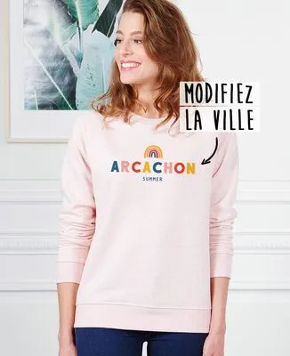 Sweatshirt homme Ville arc-en-ciel personnalisé