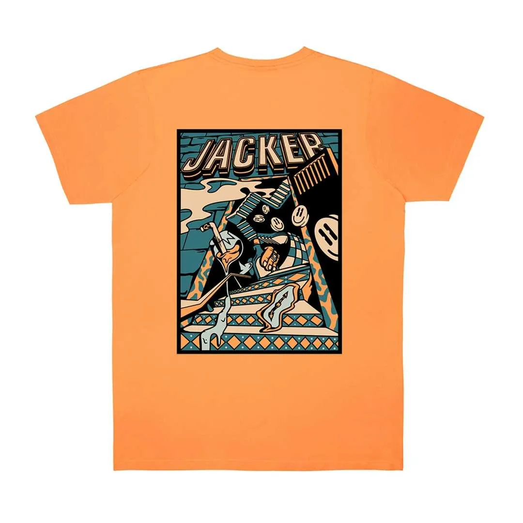 T-shirt : JACKER THERAPY TEE Orange - Bamboo Skateshop