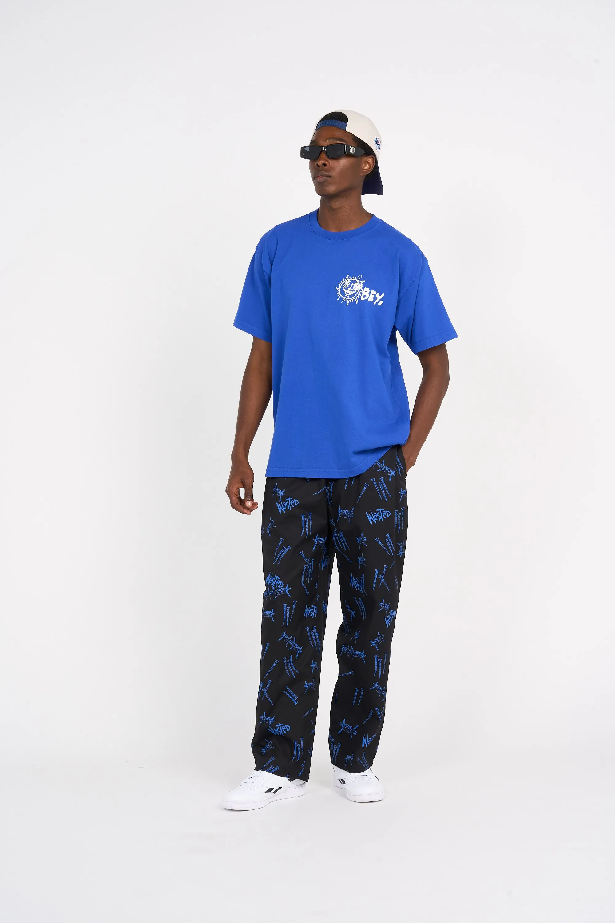 T-shirt Bleu Obey - Homme | Citadium