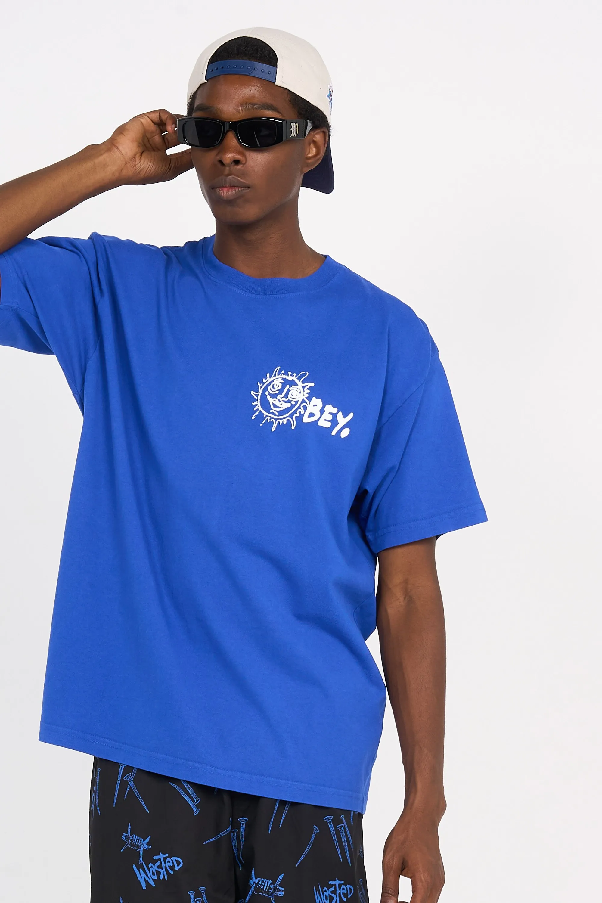 T-shirt Bleu Obey - Homme | Citadium