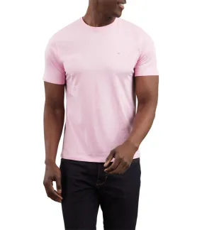 T-shirt Eden Park coton avec manches courtes et col rond rose