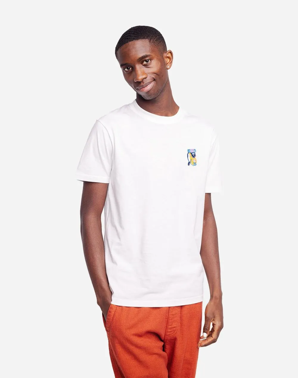 T-shirt en coton bio | écru " pack" Ecru homme - Olow