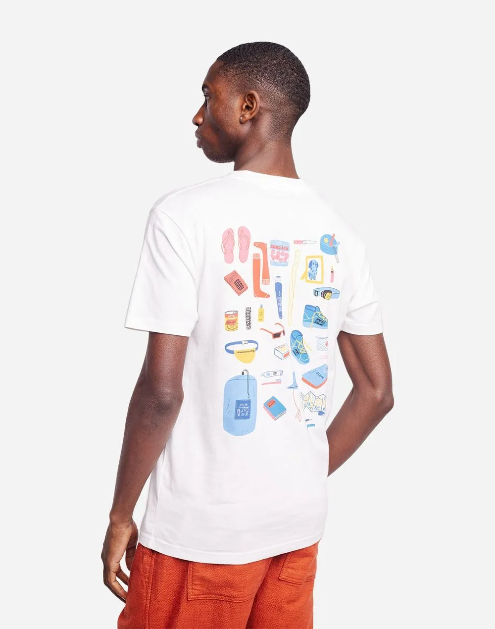 T-shirt en coton bio | écru " pack" Ecru homme - Olow