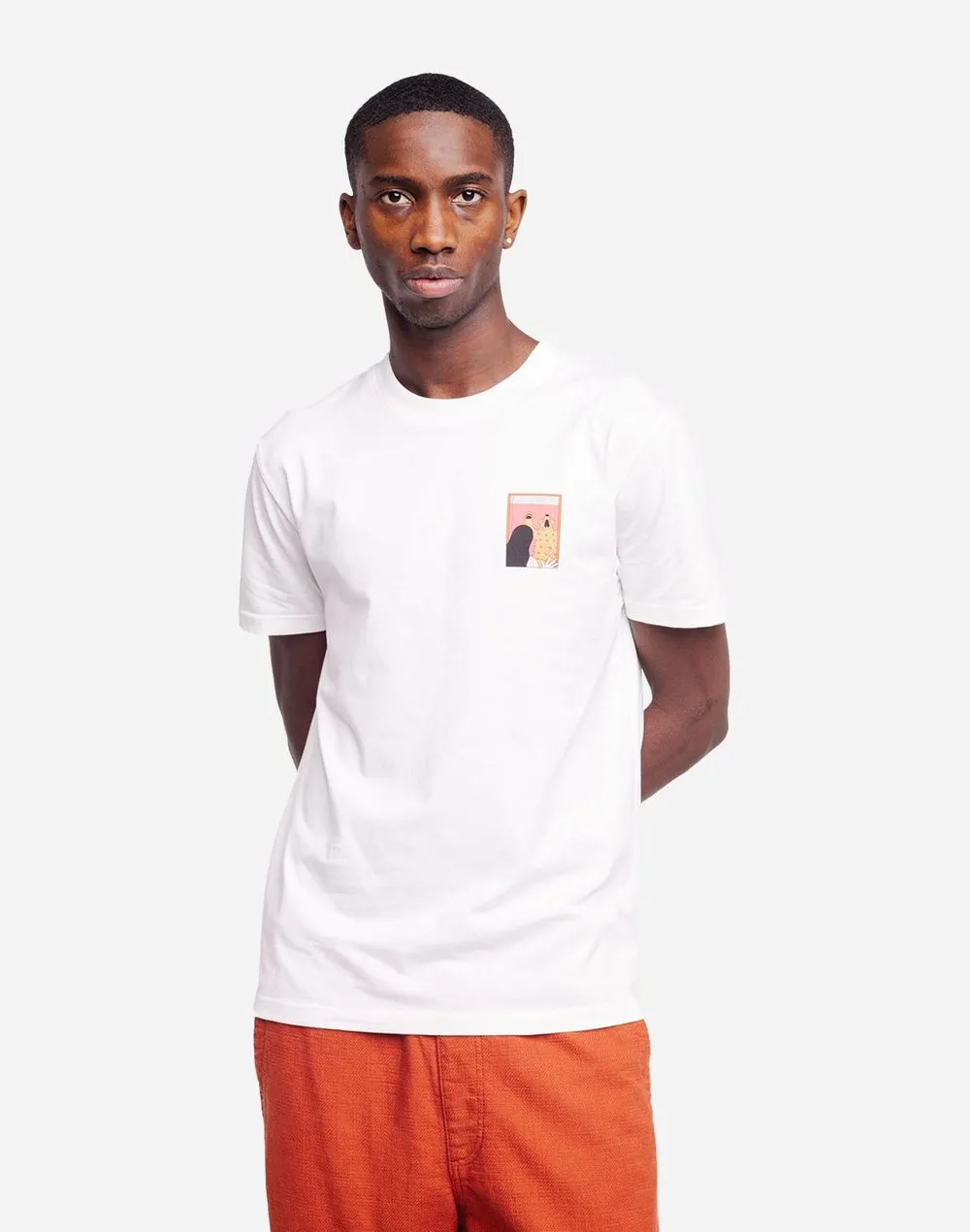 T-shirt en coton bio | écru "bear" Ecru homme - Olow