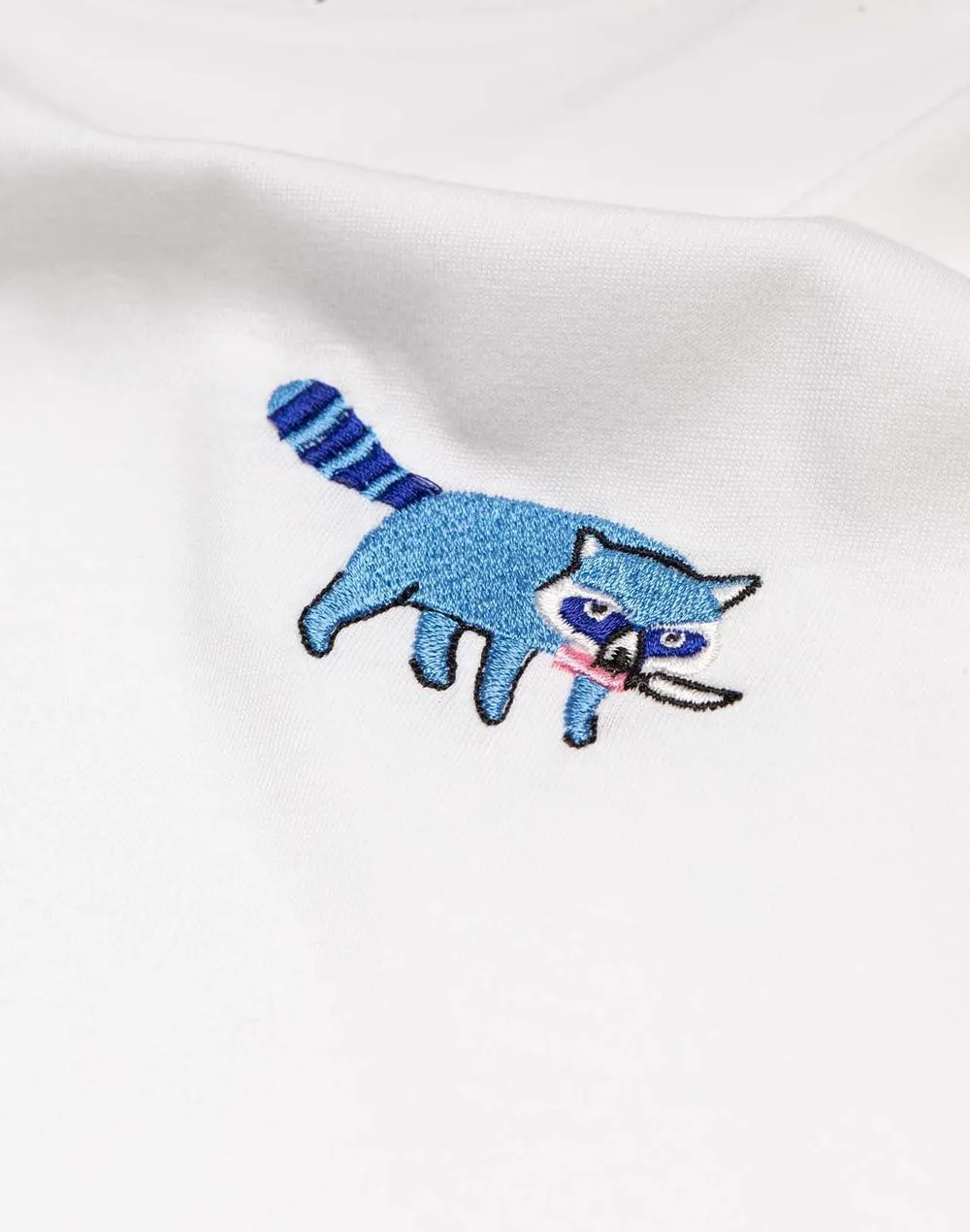 T-shirt en coton bio | écru "racoon" Ecru homme - Olow