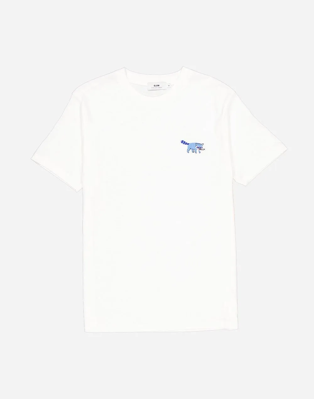 T-shirt en coton bio | écru "racoon" Ecru homme - Olow