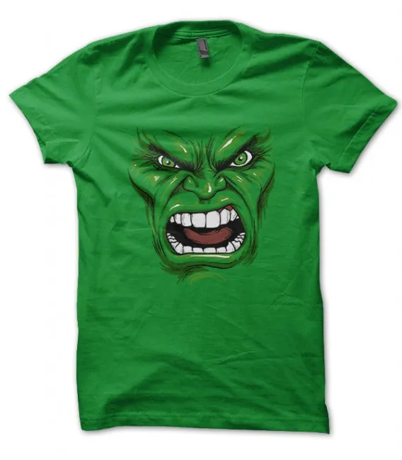 Tee Shirt GeeK Vert m'énerve pas, sinon... Hulk Tribute