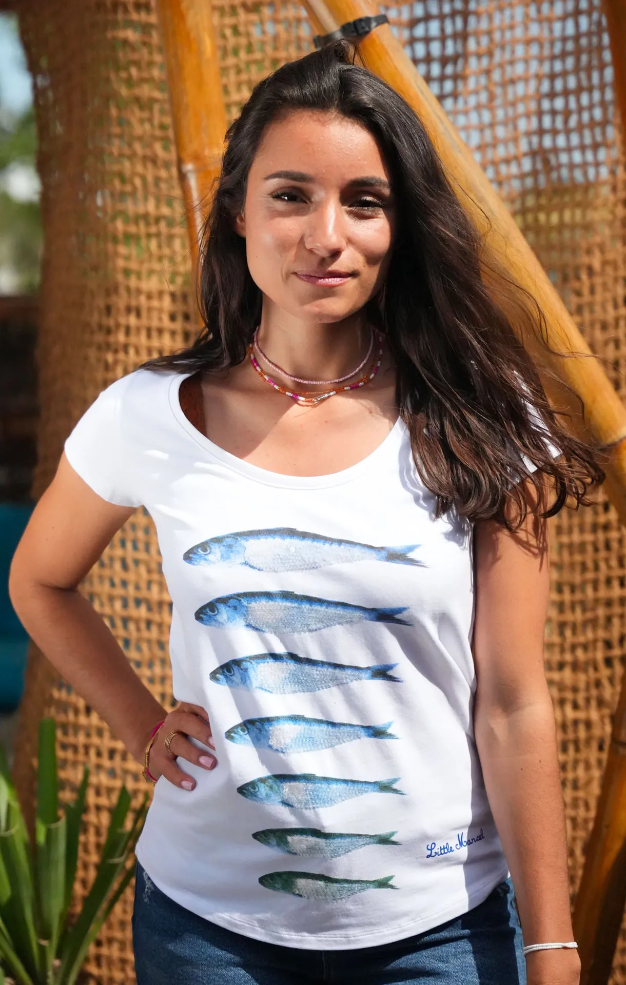 Tee-shirt manches courtes femme TARDIE BLANC